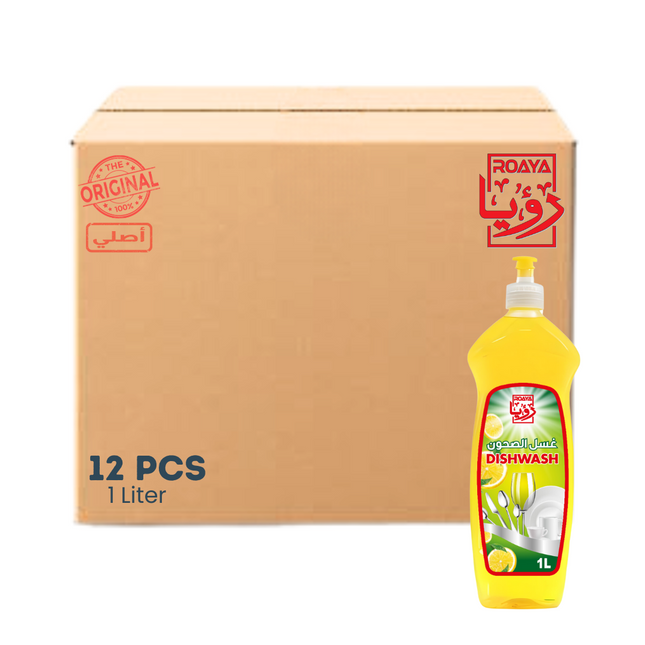 Roaya Dish Wash 1 L x 12 Pcs
