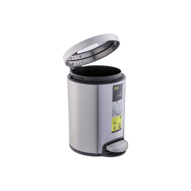 Stainless Steel Pedal Trash Bin, 5 L