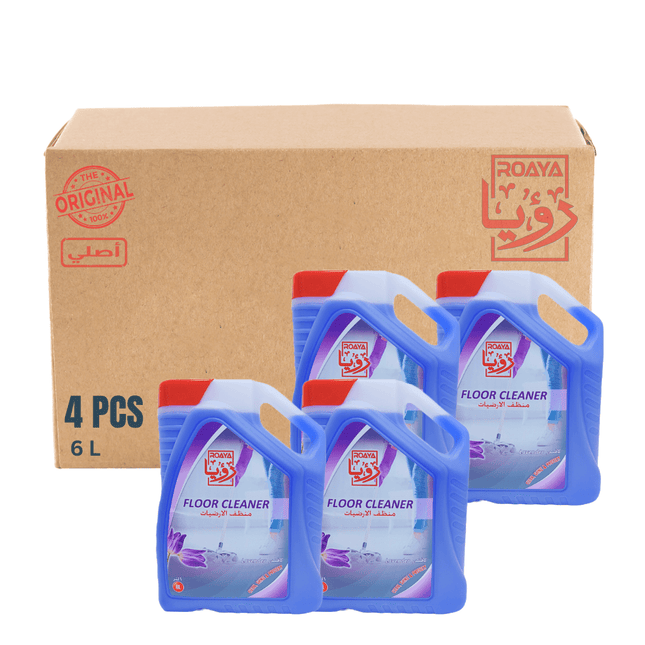Roaya Floor Cleaner 6 L Carton deal 4 Pieces - Lavender