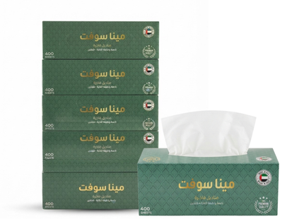 Facial Tissue Mina Soft 400 Sheets