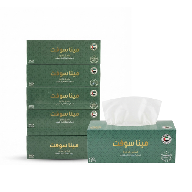 Facial Tissue Mina Soft 400 Sheets