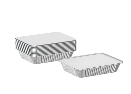 Aluminium Container Medium Size - 25 Pieces