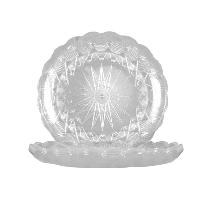 طبق كريستال 27 سم - 10 كجم