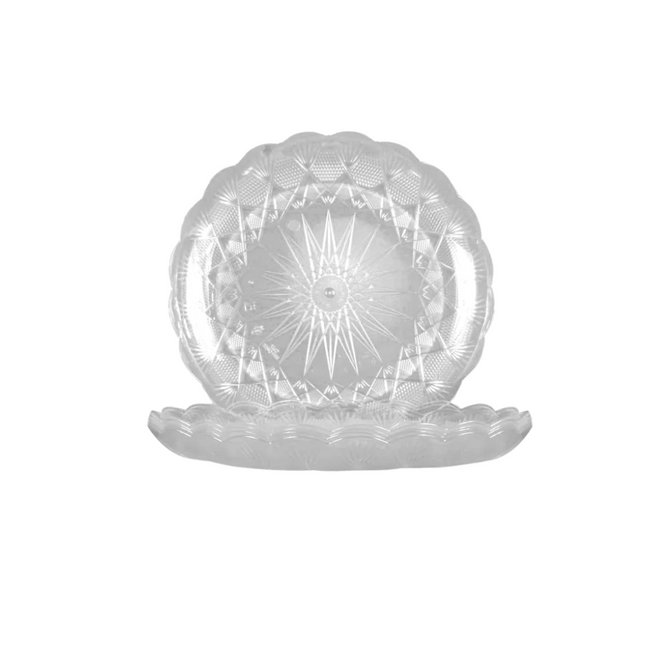 طبق كريستال 21 سم - 10 كجم