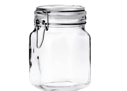Storage Glass Jar With Clip 800 ML