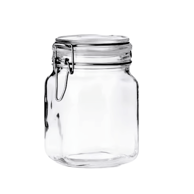 Storage Glass Jar With Clip 800 ML