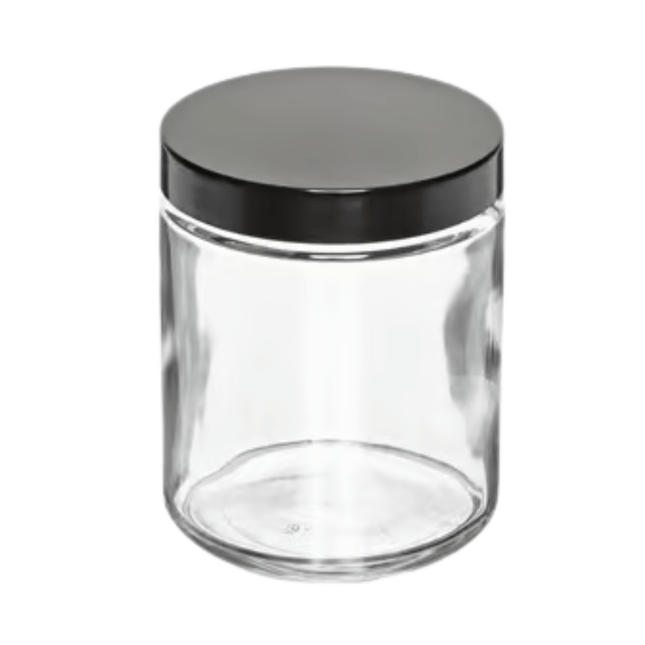 Glass Jars with Black Lid 750 ML