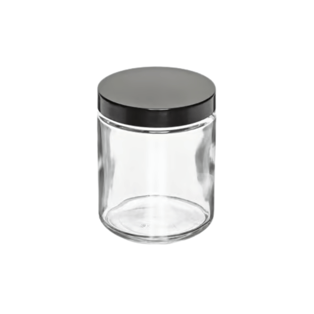 Glass Jars with Black Lid 380 ML