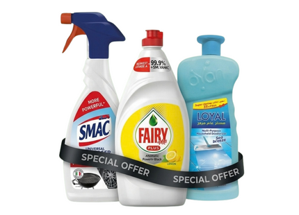 Dishwashing, Degreaser & Floor Cleaner Combo