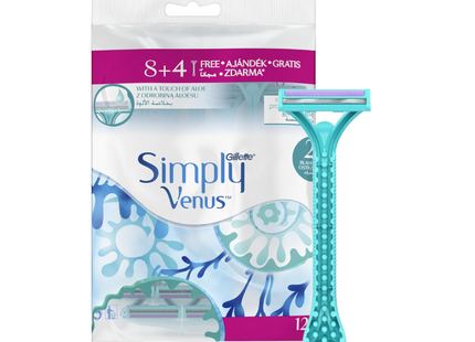 Gillette Simply Venus 2 Disposable Razor 12 count