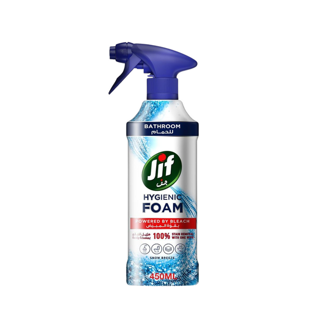 JIF Hygienic Foam Spray, Bathroom, 450ml