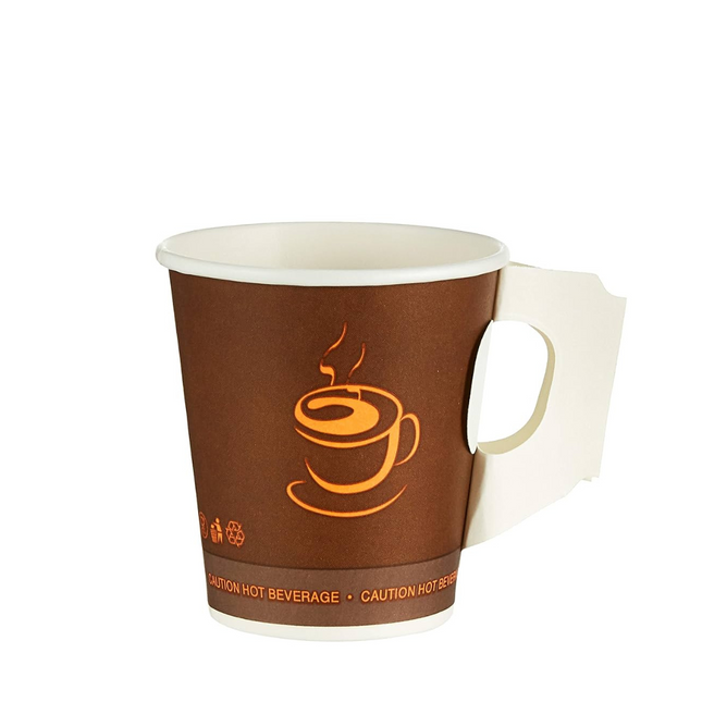 Paper Cup, Karak Tea Cup, 7 Oz W/Handle