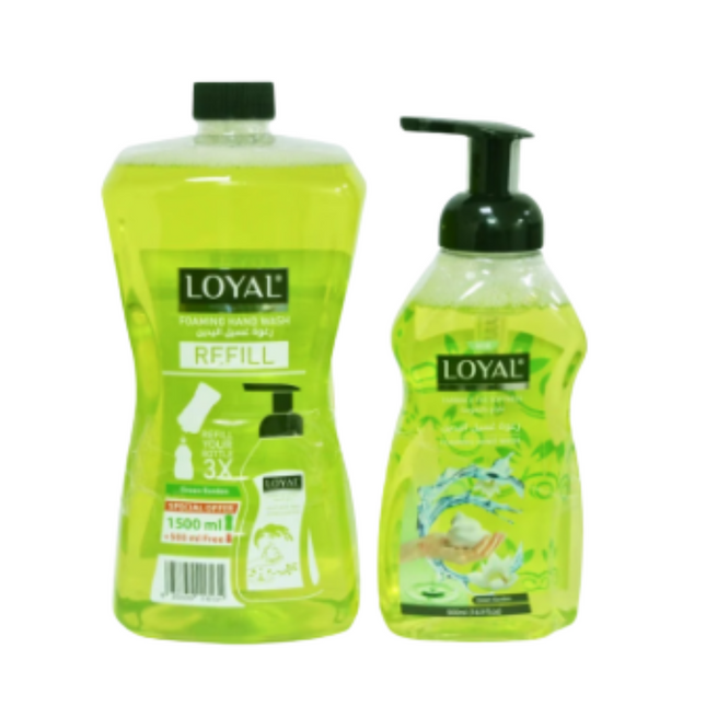 Loyal Foaming Hand Wash Refill Green Garden 1500ml + 500ml Free