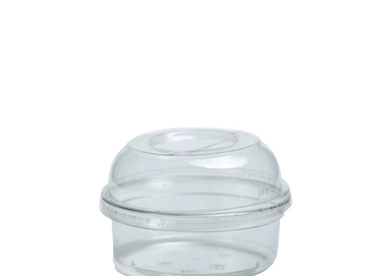 Clear Ice Cream Cup + Lid 150 ML , 6 oz