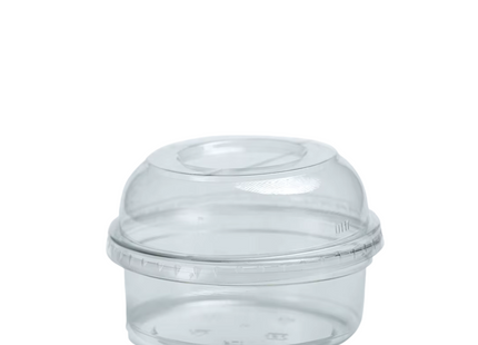 Clear Ice Cream Cup + Lid 200 ML , 7 oz