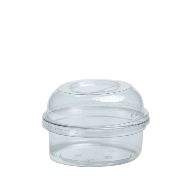 Clear Ice Cream Cup + Lid 200 ML , 7 oz