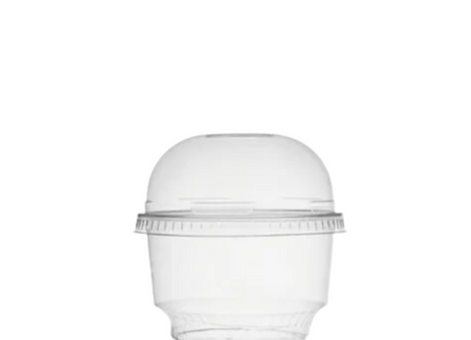 Clear Ice Cream Cup + Lid , 8 oz