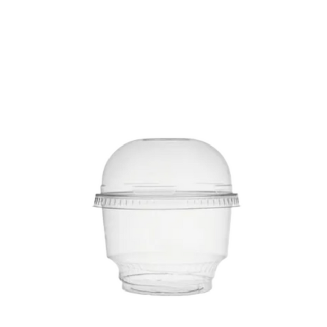 Clear Ice Cream Cup + Lid , 8 oz
