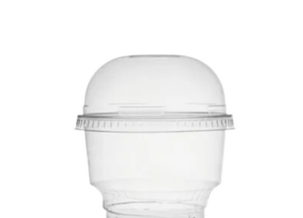 Clear Ice Cream Cup + Lid , 12 oz