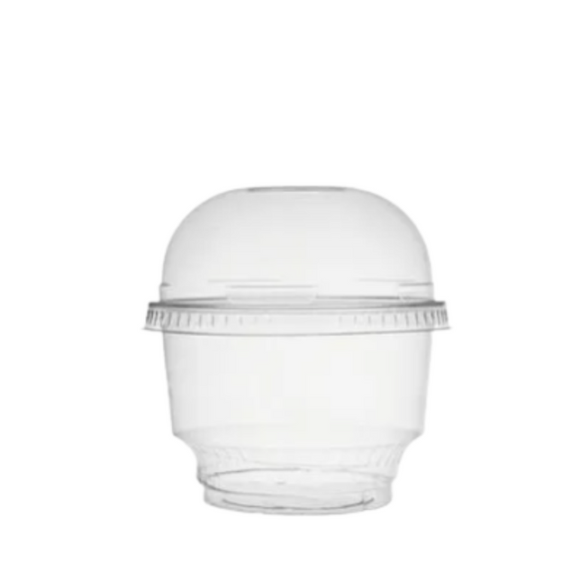Clear Ice Cream Cup + Lid , 12 oz
