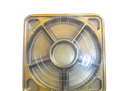 JY2138A Gold Sqr Small Tray 5 Sec
