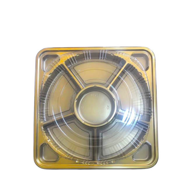 JY2138A Gold Sqr Small Tray 5 Sec