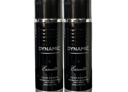 Pefreshing Deodorant Body Spray Essence - Dynamic 200 ML X2