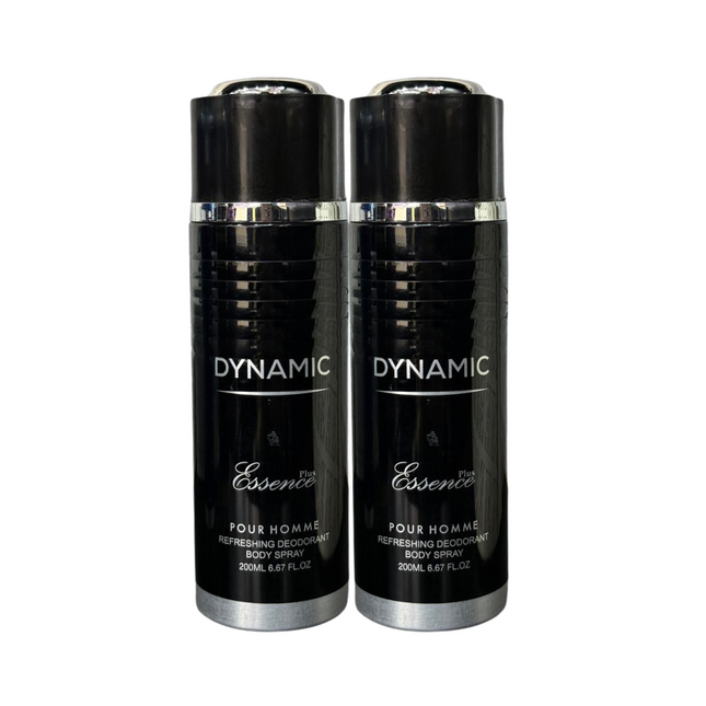 Pefreshing Deodorant Body Spray Essence - Dynamic 200 ML X2