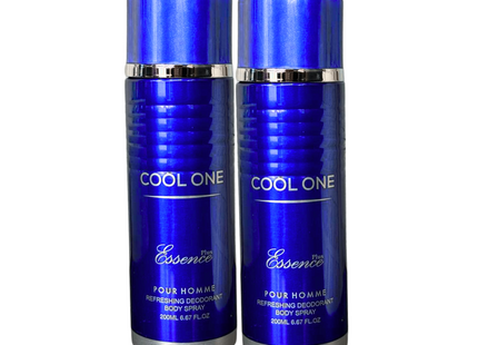 Pefreshing Deodorant Body Spray Essence - Cool One 200 ML X2