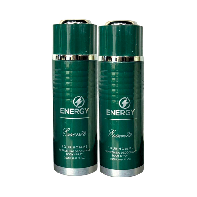 Pefreshing Deodorant Body Spray Essence - Energy 200 ML X2
