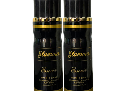 Pefreshing Deodorant Body Spray Essence - Glamqur 200 ML X2