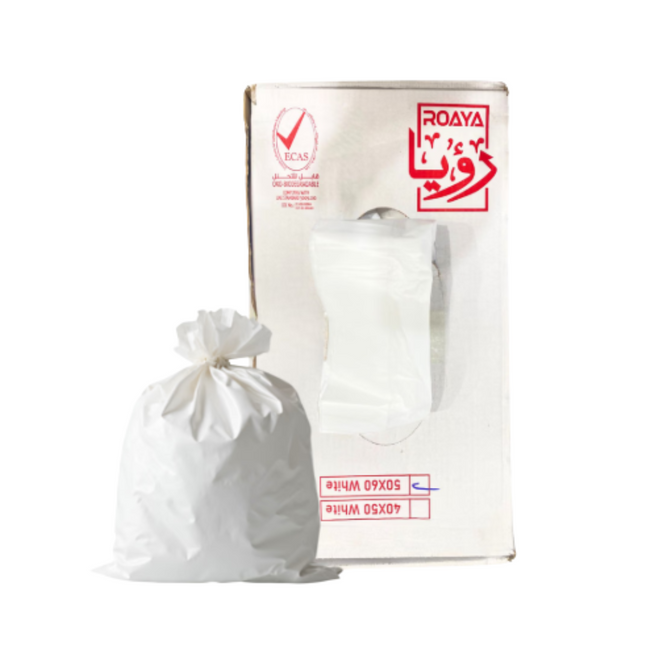 50x60 cm Garbage Bag White 10 KG