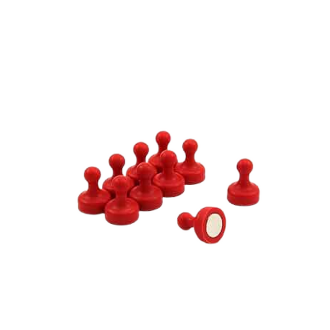 FIRST4MAGNETS Magnet Expert High Power Red Skittle Magnet - Office & Fridge - 8 Pcs