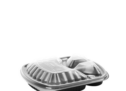 3 Section - Container Black Base + Lid
