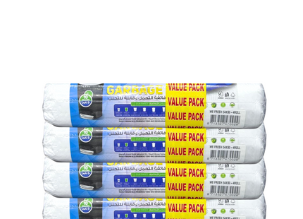 Garbage Bag White 4 Rolls x 30 Bags , 54 x 60 cm  , 10 Gallons