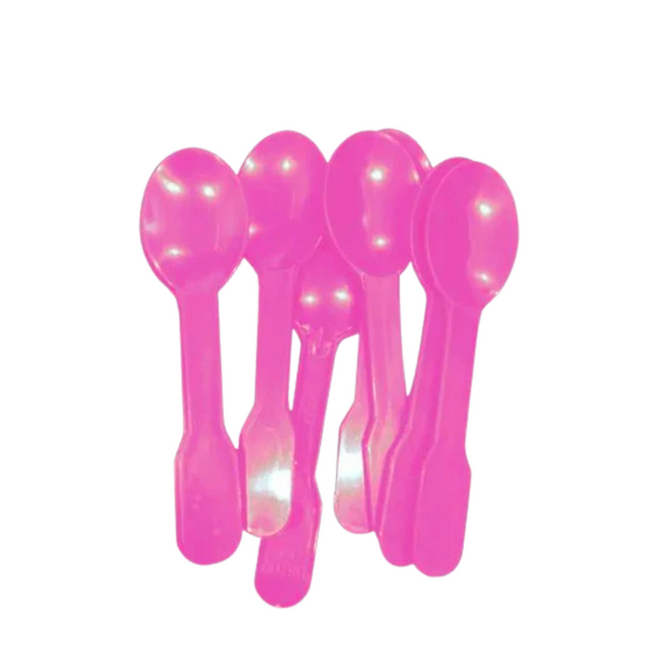 Ice Cream Spoon Medium Pink HD - 50 Pcs