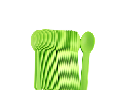 Ice Cream Spoon Green - 50 Pcs