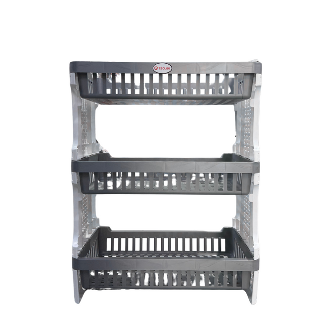 Plastic 3 Layer Multi-Purpose Kitchen Storage Basket