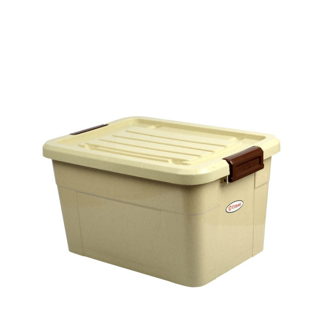 Beige Plastic Storage Box