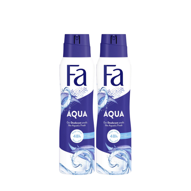 Fa Aqua Deodorant Spray 2 x 150ml