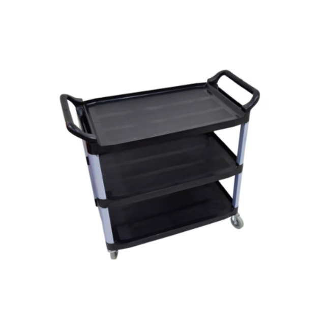 ST01K- Plastic Service Trolley | BLACK