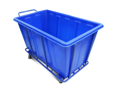 ST17 -Large Plastic Laundry Cart | BLUE