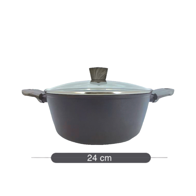 Casserole Aluminum With Lid 24 CM
