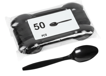 ملعقة سوداء شديدة التحمل HD 50 قطعة