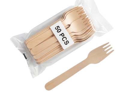 شوكة خشبية 50 قطعة