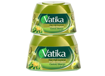 Vatika Hair Cream 2 Pcs - 140 ML Cactus - Ghegir & Olive