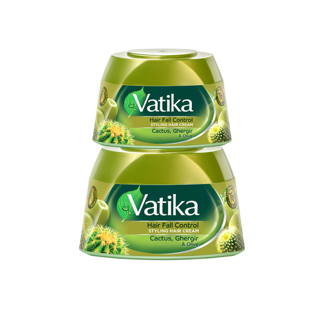 Vatika Hair Cream 2 Pcs - 140 ML Cactus - Ghegir & Olive