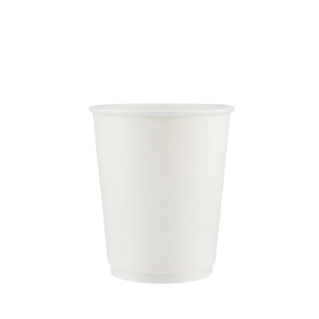 White Double Wall Paper Cups 8 OZ