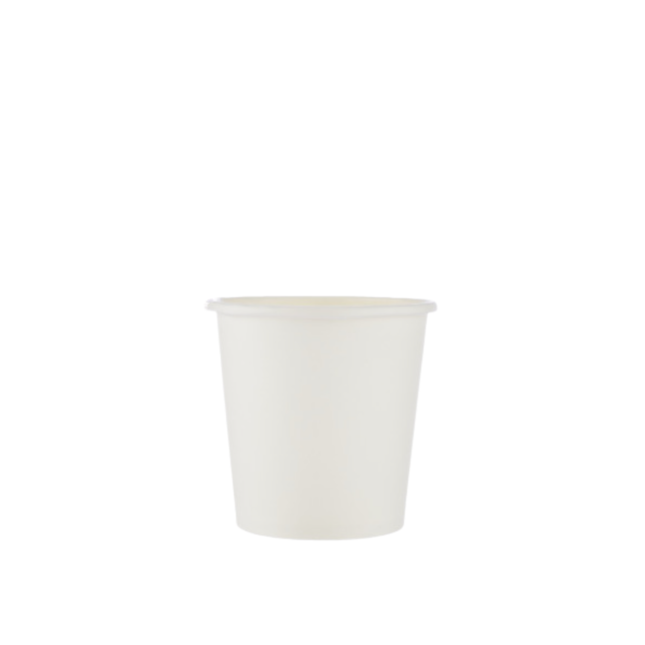 4 Oz White Single Wall Paper Cups