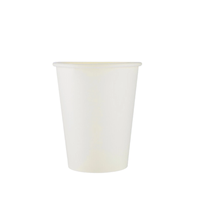 8 Oz White Single Wall Paper Cups